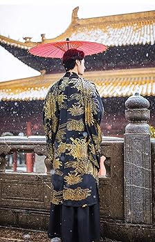 鹿仙臨朝　黒金色長袖シャツ　Vネックレス　新中式　侘び寂び　ロリータ　中華風漢服 鹿仙臨朝 黒金色長袖シャツ Vネックレス 新中式 侘び寂び